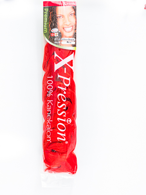 X-PRESSION ULTRA BRAID COLOR : RED             F