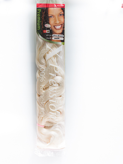 X-PRESSION  ULTRA BRAID  COLOR : SNOW        F