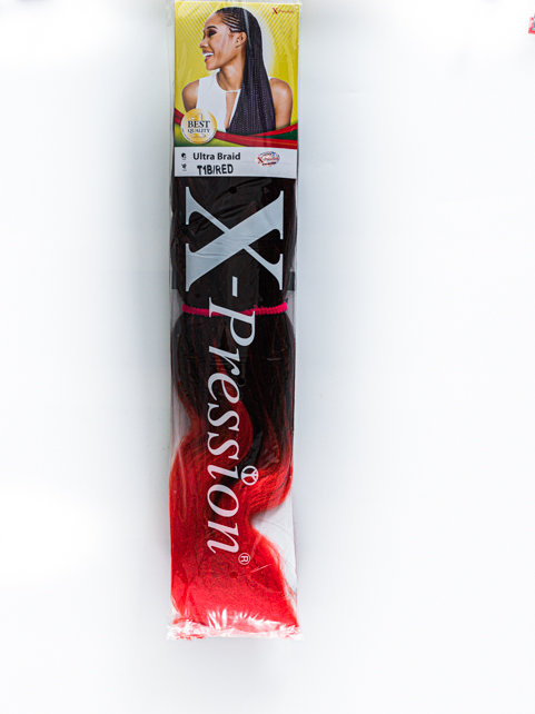 X-PRESSION ULTRA BRAID COLOR : T1B/RED