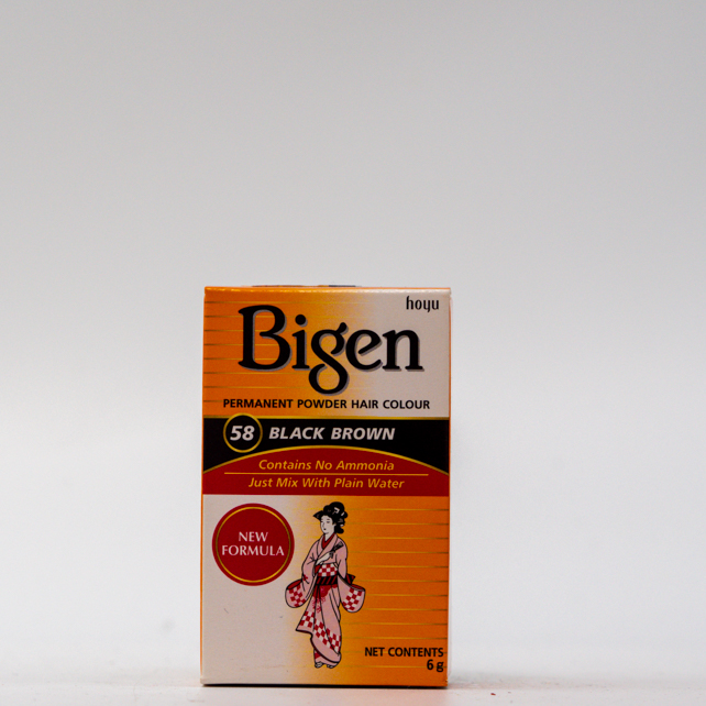 BIGEN POUDRE COLORANTE NOIR NATUREL COLOR : 58     F