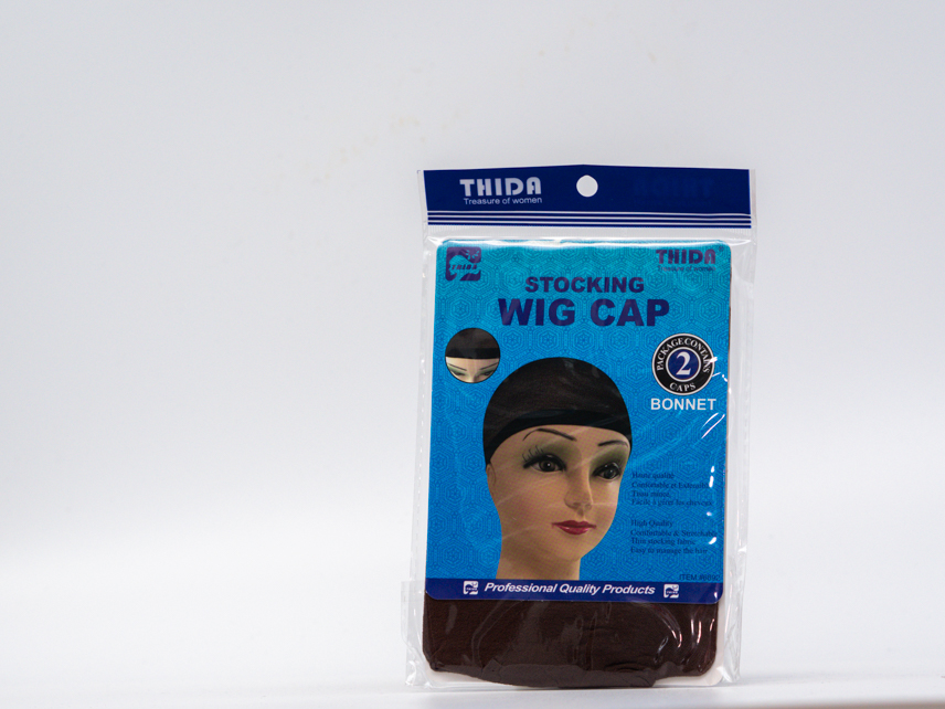 WIG CAP BONNET NOIR FIN