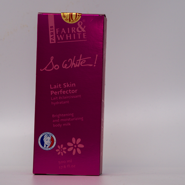 Fair &amp; white so white lait skin perfector lait éclaircissant