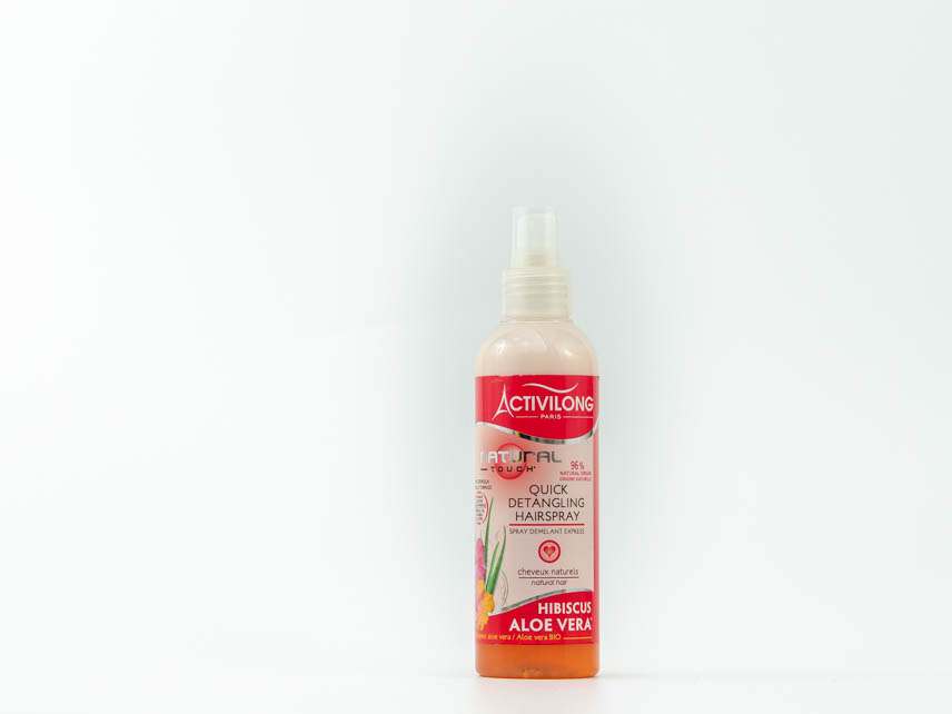 ACTIVILONG  Natural quick detangling hairspray hibiscus aloe vera