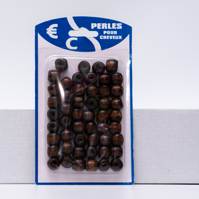 PERLES POUR CHEVEUX MARRON CLAIR