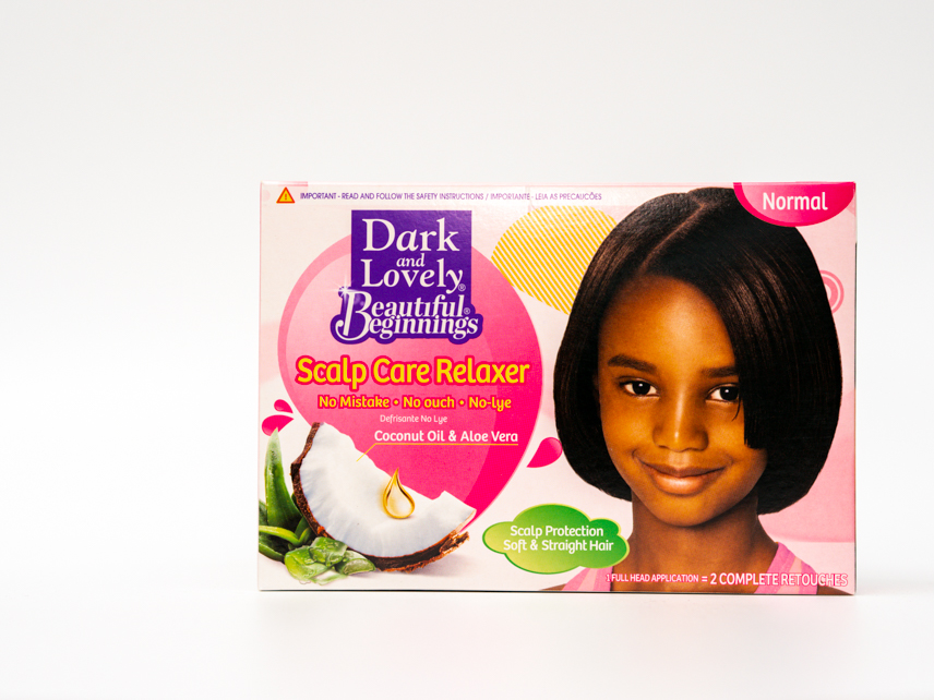 DARK&amp;LOVELY BEAUTIFUL BEGINNINGS SCALP CARE RELAXER NORMAL COCONUT OIL &amp; ALOE VERA       N