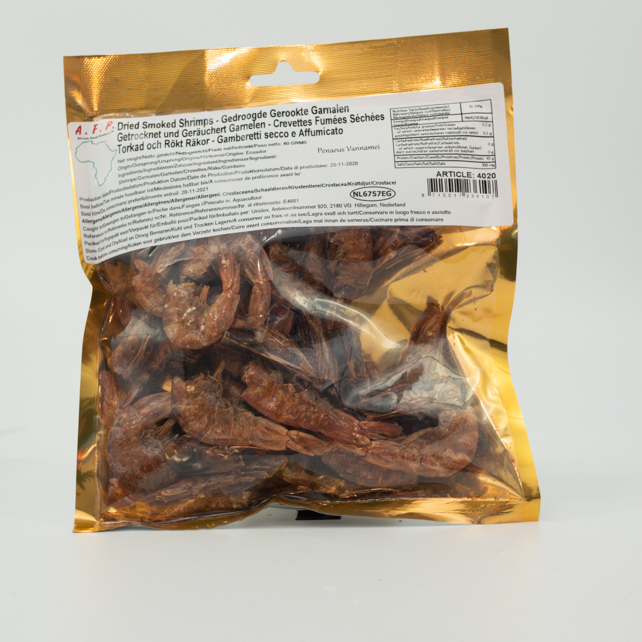 Crevettes fumées et séchées – Afritibi