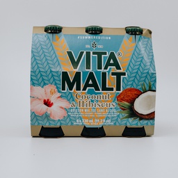 VITA MALT COCONUT &amp; HIBISCUS 6X330ML         f